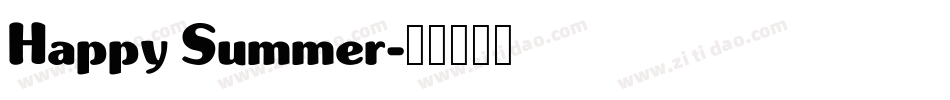 Happy Summer字体转换